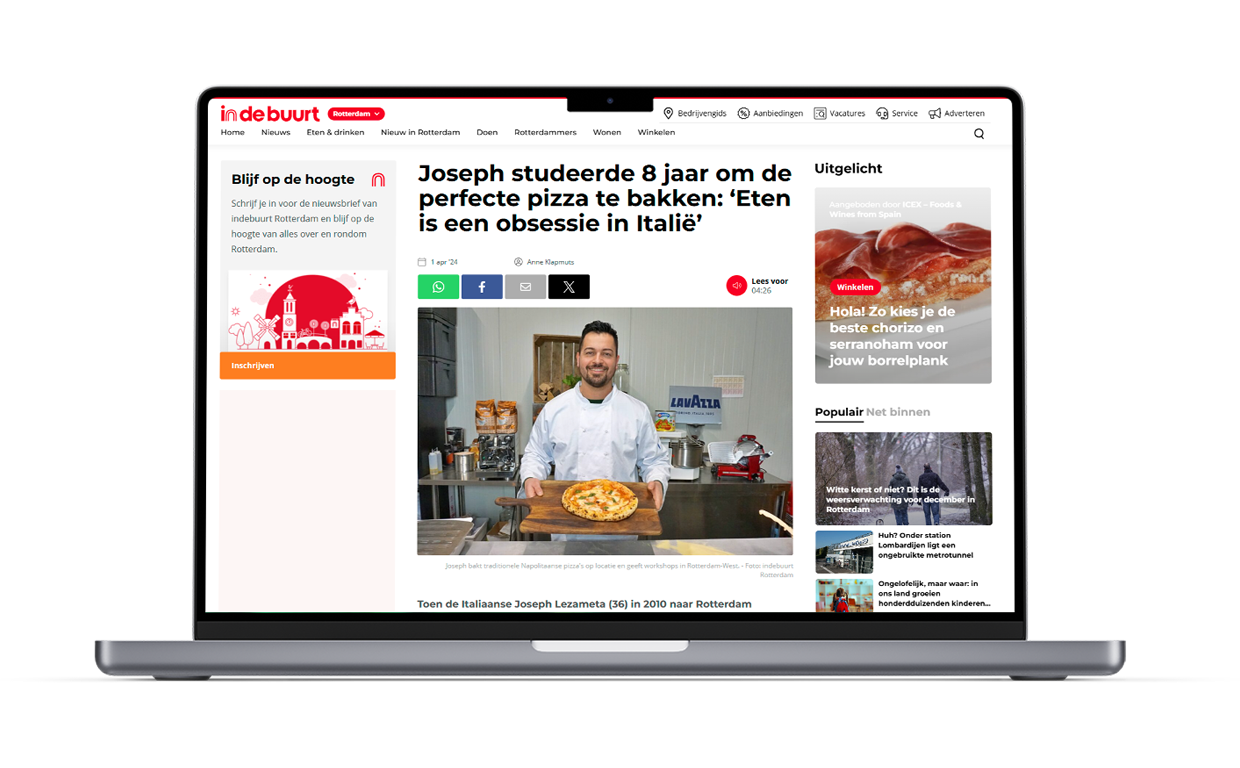 Persoverzicht De Pizza Chef