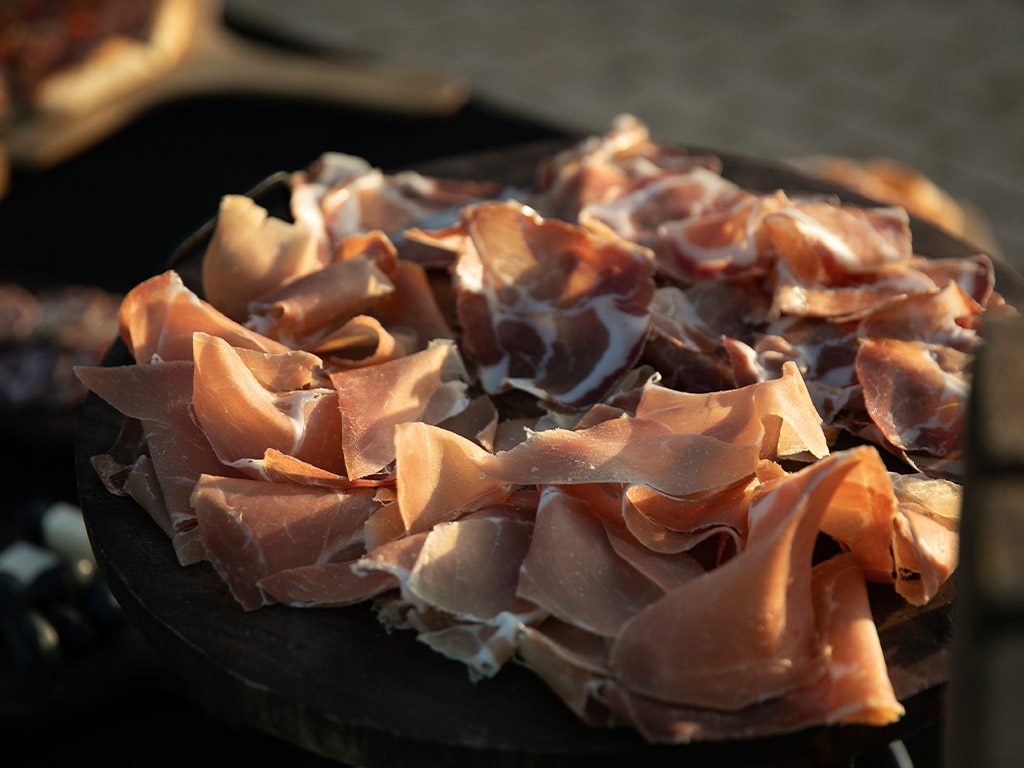 Affettati: ham, coppa en mortadella